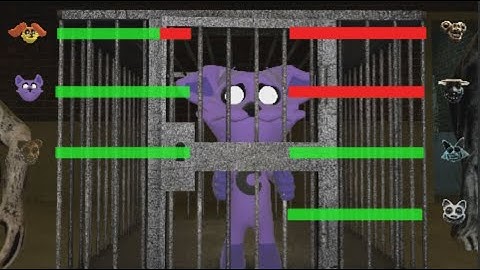 Zoonomaly Mosters vs Poppy Playtime Chapter 3 Smiling Critters animation with HEALTHBARS