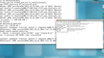 AFNI Start To Finish Tutorial, Part 4: Execute Script