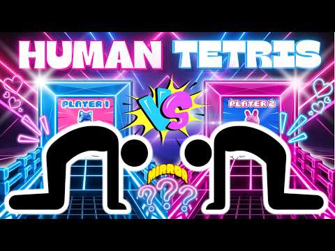 HUMAN TETRIS PVP BATTLE ⚔️ #7 | Mirror Match — Can You Copy Me? | Immersive Interactive Warm-Up
