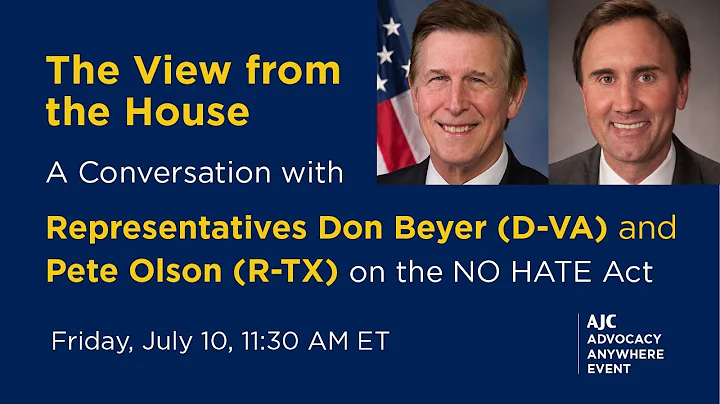 Representatives Don Beyer and Pete Olson on the NO...