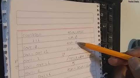 Contador y acumulador - análisis Parte 1