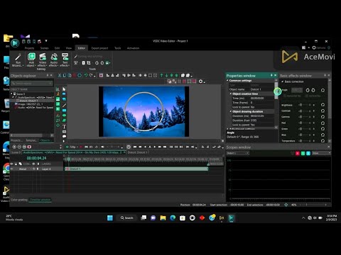 How to create a circle audio spectrum in VSDC (For FREE)