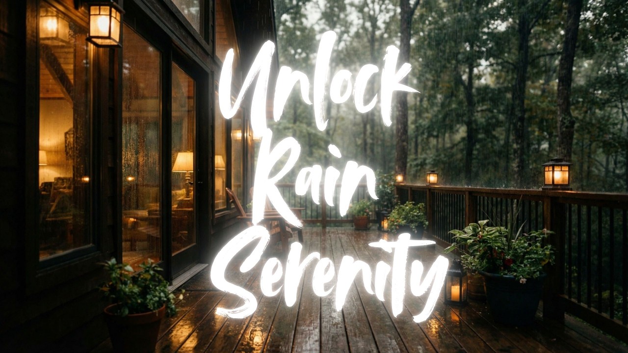 Natural Rain Sounds in the Forest | Deep Sleep Thunder Atmosphere | 8 Hours