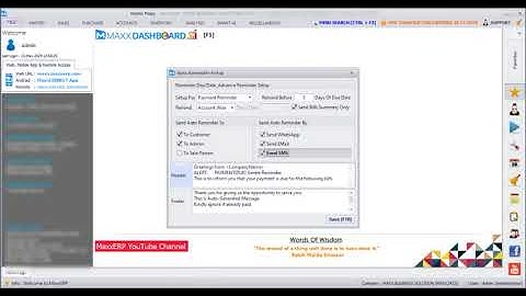 MaxxERP - Automated Payment Reminders Over WhatsApp and Email