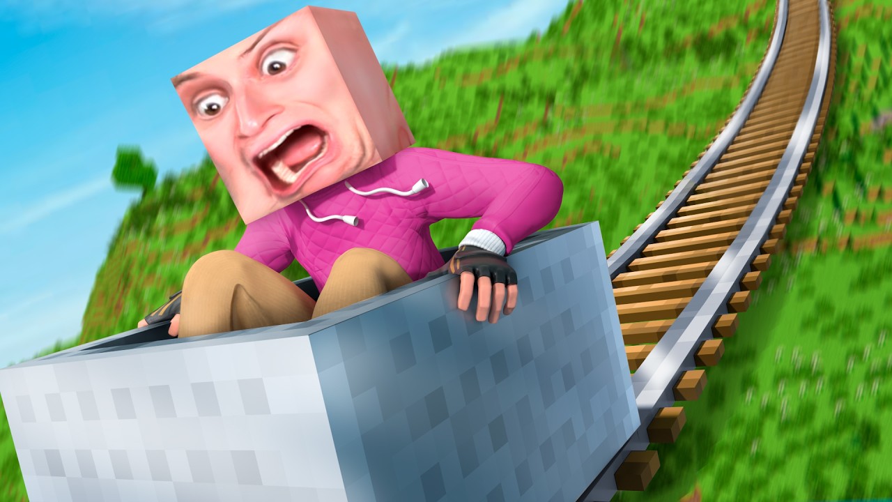 Ich habe eine ECHTE ACHTERBAHN mit Minecraft MODS gebaut