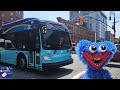NYC City Adventure At FAO Schwarz For MTA Bus Toys &amp; Trains With Lil&#39; Huggy Plush Toy