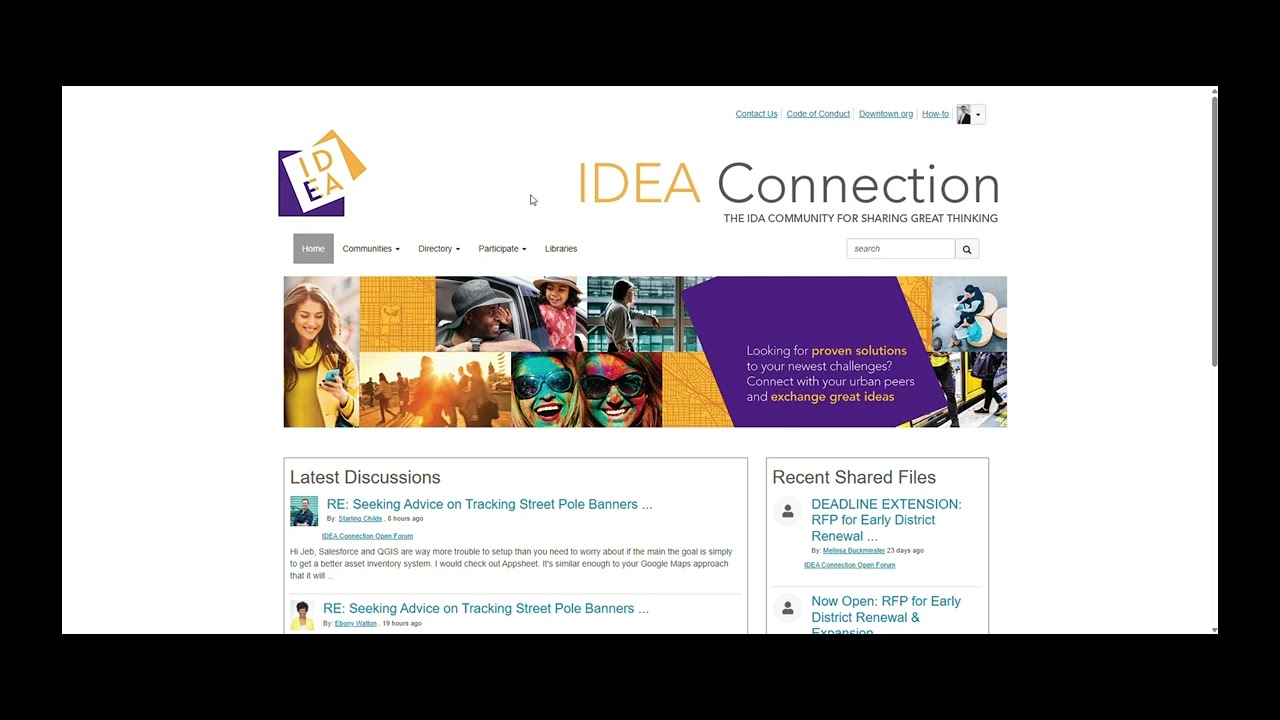 Membership Tutorial–How to Navigate IDEA Connection