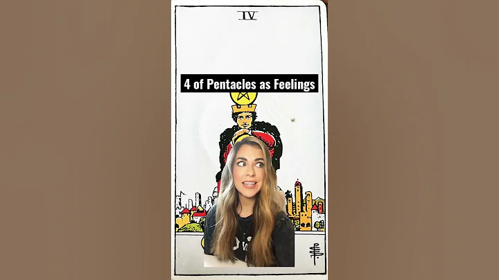 Tarot Cards as Feelings: 4 of Pentacles #shorts #tarotcardmeaning #howdotheyfeel