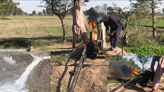 Diesel Engine Startup Diesel Engine Ruston Hornsby Engine Tubewell Agriculture System Pak India
