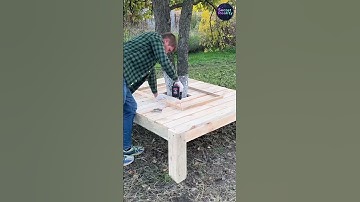 Giant DIY bench Around A Tree#shorts #ytshorts