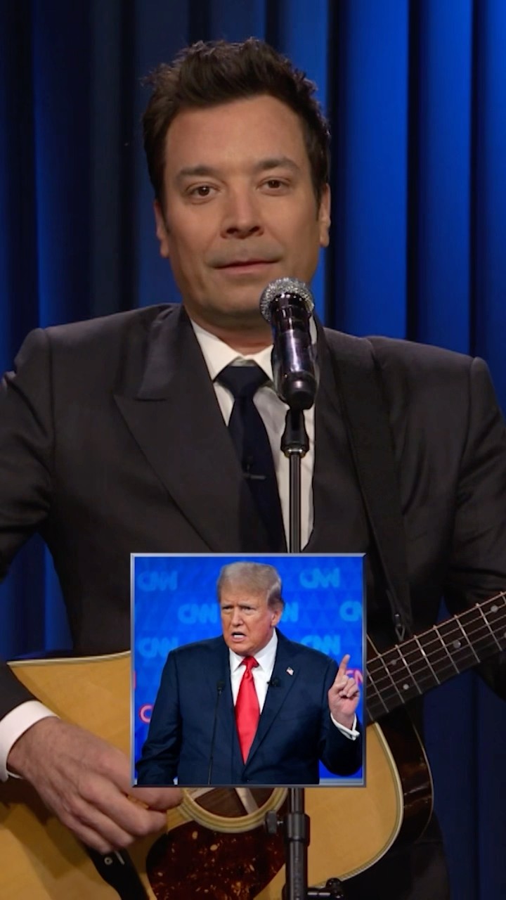 Jimmy performs a tiny song about 2024! #FallonTonight