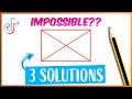 How to draw an X in a BOX 👉 TIK TOK Challenge 2022