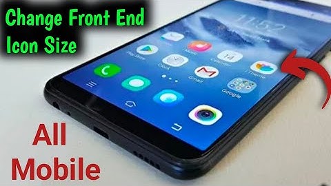 How to change icon size in Techno spark 9