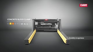 Concrete block clamp CAM attachments