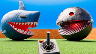 Robot Pacman vs Shark Pacman | Pacman Adventures