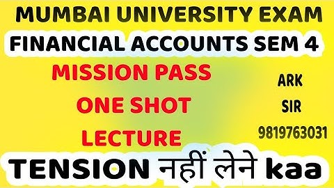 FINANCIAL ACCOUNTS Sem4 | SyBcom sem4|Exam2025 SYBcom SEM4|IMP QUESTION|IDOL MUMBAI UNIVERSITY EXAM