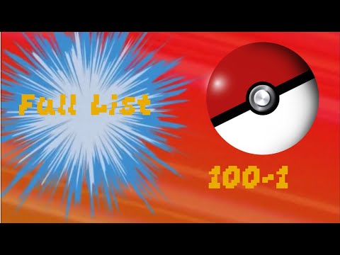 Top 100 Favourite Pokemon Full List! - Galactagamer