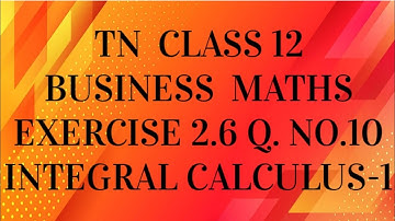 TN 12th business maths chapter 2 exercise 2.6 question number 10