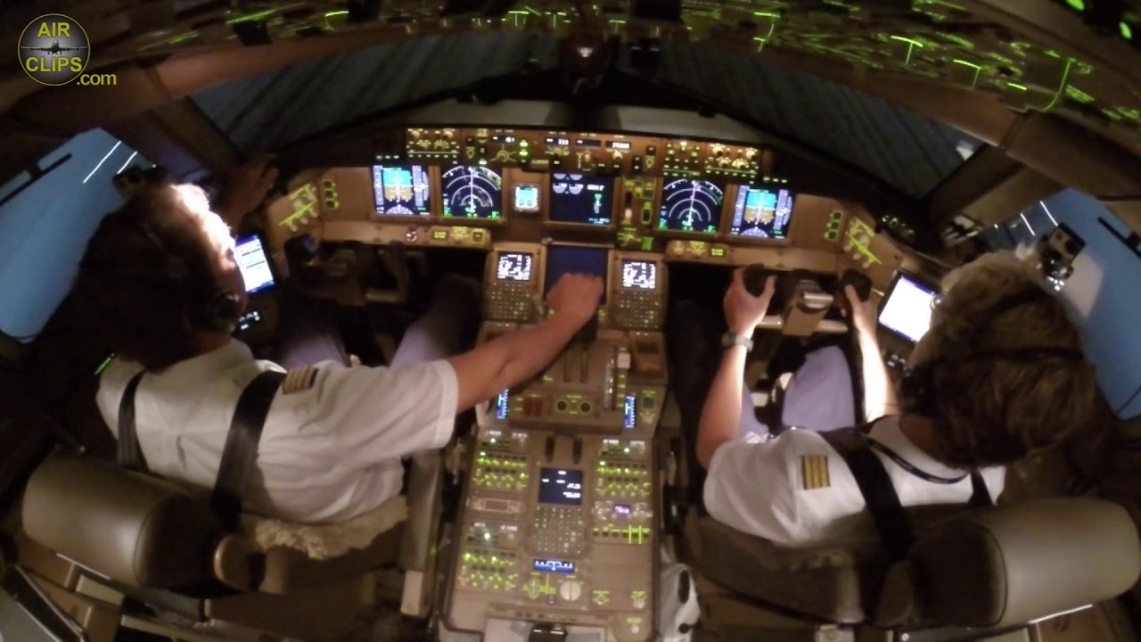 Takeoff! Captain Rikard and F/O Sebastian's B777F LH Cargo Night Run to Seoul-Frankfurt! [AirClips]