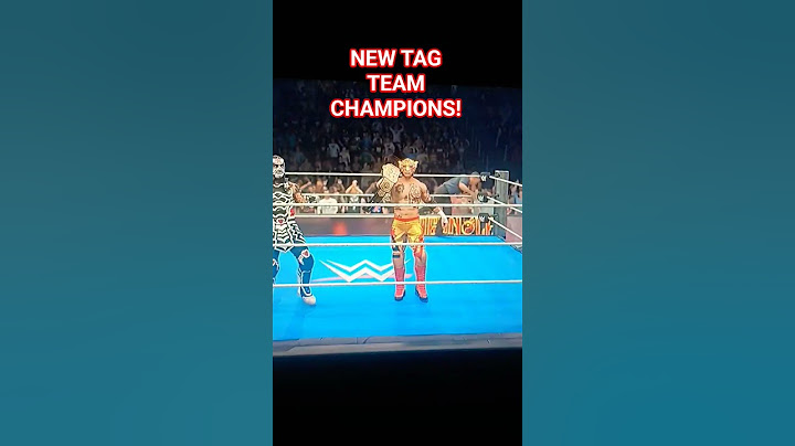 NEW TAG TEAM CHAMPIONS!  REY FENIX AND PENTA @WWE @WWEGames