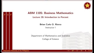 Business Mathematics: Introduction to Percent (Lecture 20 S01E20)