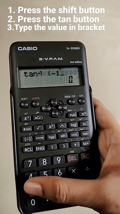 How to calculate inverse tan in scientific calculator #scintific #calculator #studenthacks
