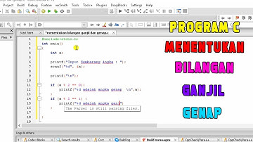 Program C | Menentukan Bilangan Ganjil atau Genap