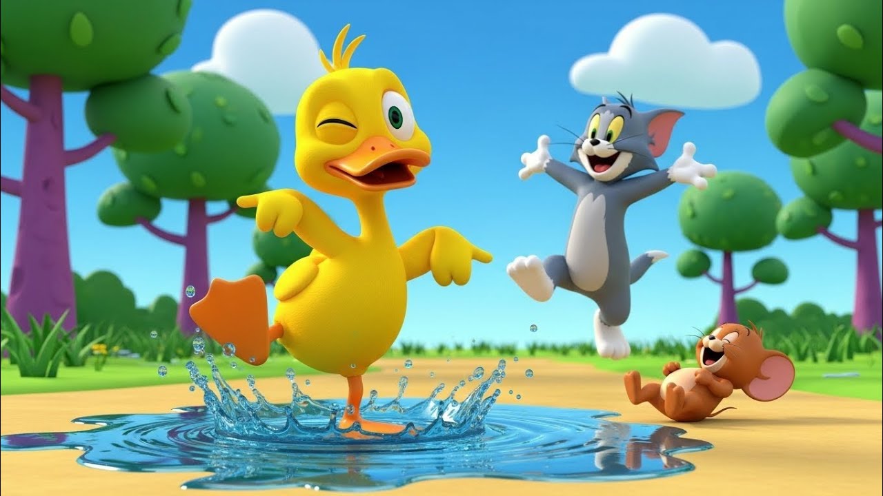 Tom & Jerry with Funny Duck – Super Funny Cartoon Adventure for Kids