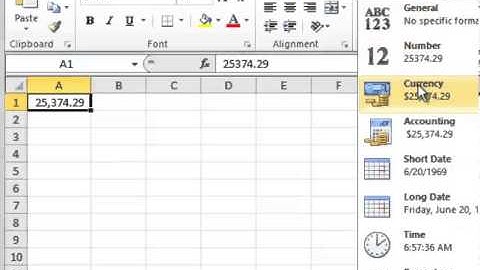 Excel 2010: How To Use Number Formatting - Tutorial Tips and Tricks