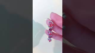 8x6mm Facetti rondellihelmiä ja 2mm siemenhelmiä #handmadejewelry #beadedbracelet #smallshop