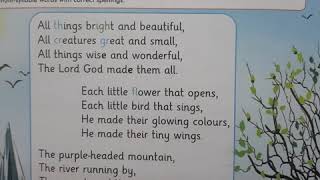 Unit 1 - All Things Bright and Beautiful - 1st Lecture Class 5 English - AFAQ