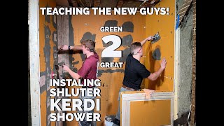 Installing A Schluter Kerdi Shower System  Apprentice Training