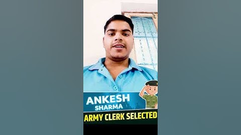 Ankesh Sharma || Army Clerk Selected #exampurarmy #exampur