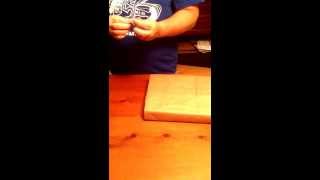 How to cover a textbook with a paper bag.
