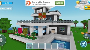 Mini Block Craft 3D Gameplay #112 (iOS & Android) | Modern House 🏡