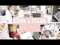COOK AND CLEAN WITH ME 2018 // EASY DINNER IDEA  // NIGHTLY  CLEANING ROUTINE