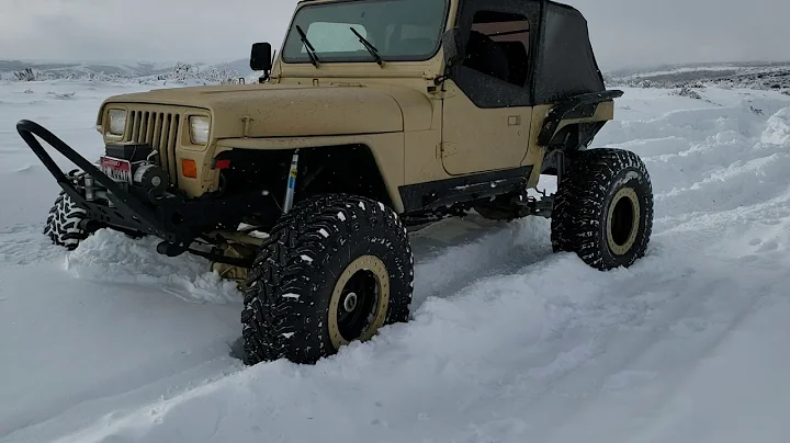 Jeeping in the snow! Eric