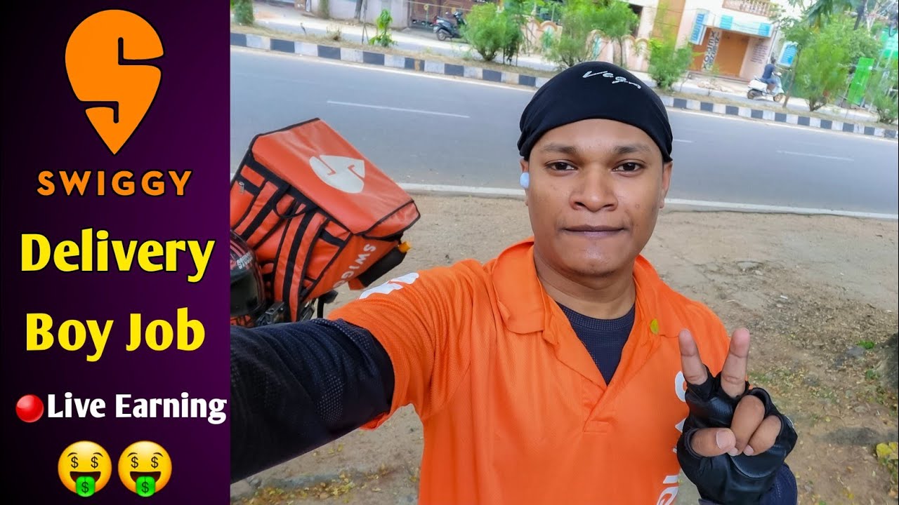 Delivery Boy Salary 🔴Live Earning In Hindi. Full Day Duty in Food