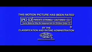Mpaa Rating Card Pg-13, 1996