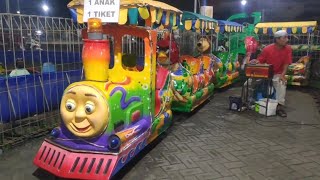 Naik kereta Mini di Pasar Malam || Lagu odong-odong No copyright