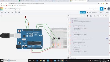 Blinking LED using Two Pushbutton