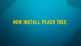 How Install Peach Tree Software