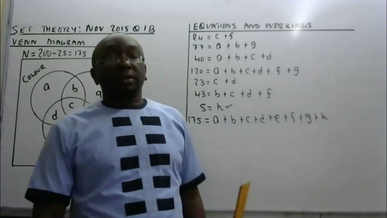 QUANTITATIVE ANALYSIS REVISION LESSON SET THEORY 19 11 21 YouTube