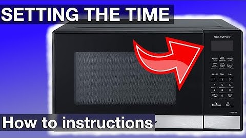 SETTING the TIME on a Microwave Oven (How to instruction, Panasonic microwave)