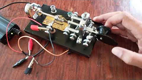 Vibroplex Bug Semi-Automatic Key Modified Into Iambic Key for MX-K2 CW Keyer