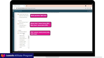 Lazada Affiliate Program ID - Cara Menggunakan Datafeed