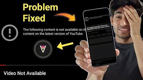 How To Fix the following content is not available on this app youtube ⚠️