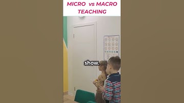 DIFFERENCE BETWEEN MICRO TEACHING & MACRO TEACHING