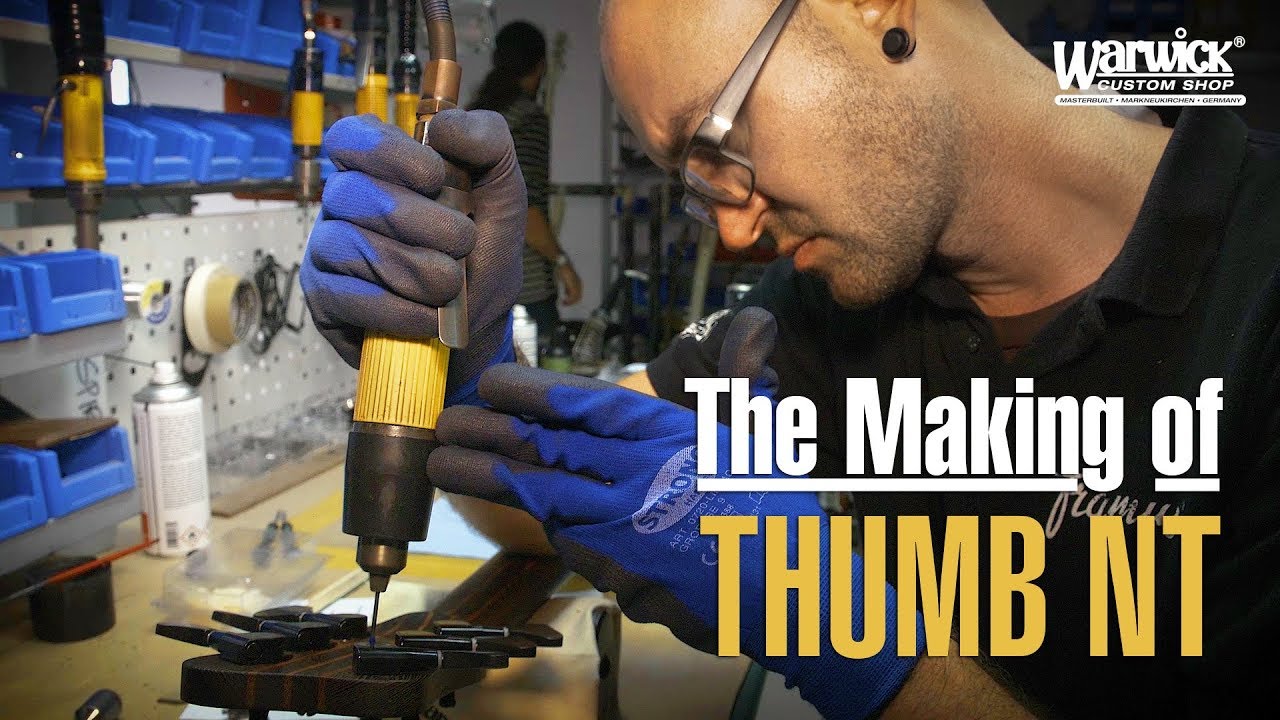 MAKING OF - Warwick Thumb NT - 6-String Bass - Bubinga Pommelé Body #17-3589