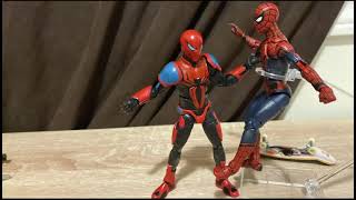 The spider verse #marvel #enjoy #spiderman #stopmotion #avengers #actionfigures